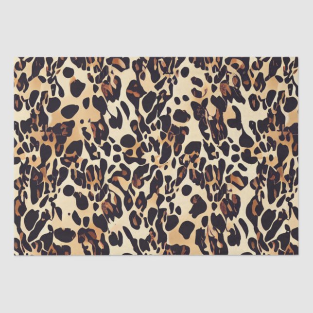 Leopard Animal Print Decoupage Seidenpapier (Vorderseite)