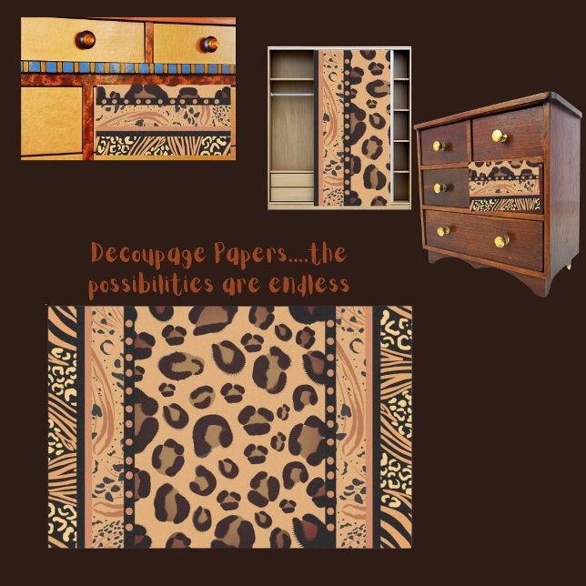 Leopard Animal Print Decoupage Seidenpapier (Von Creator hochgeladen)