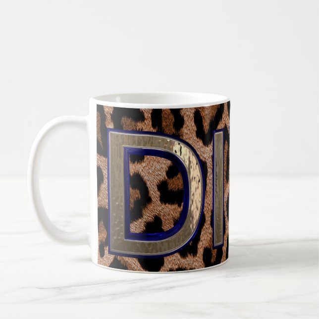 Leopard Animal Print Diva zitiert Tasse (Links)