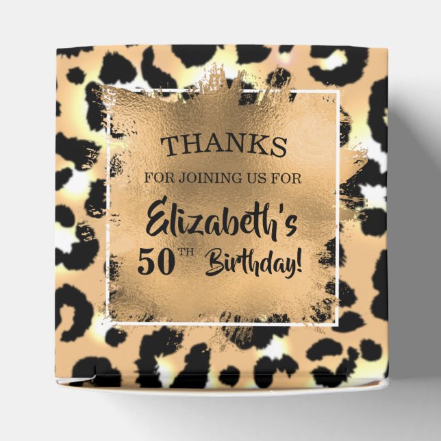 Leopard Animal Print Fevor Box Geschenkschachtel (Oben)