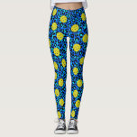 Leopard Animal Print Fun Blue Yellow Pickleball Leggings<br><div class="desc">Mit diesen lustigen Pickleball-Leggings mit gelben Pickleballs-Set vor dem Hintergrund eines blauen Leopardenblattdrucks können Sie Ihr Spiel auf die leichte Schulter nehmen. Ideal für alltägliches Rec-Spiel, Turnierspiel oder einfach nur um die Stadt herum.</div>
