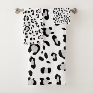 Leopard Animal Print Glam #3 Badhandtuch Set