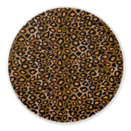 Leopard Animal Print Keramikknauf