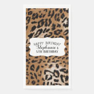Leopard Animal Print Kindergeburtstag Party Serviette