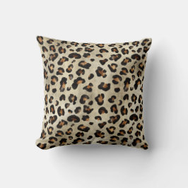 Leopard Animal Print Künstlerische Wildkatzenfell  Kissen