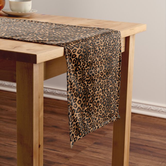 Leopard Animal Print Kurz Table Runner Kurzer Tischläufer (Beispiel)