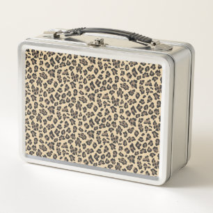 Leopard Animal Print Metall Brotdose