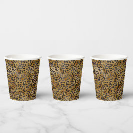 Leopard Animal Print Modernes Brautparty Pappbecher