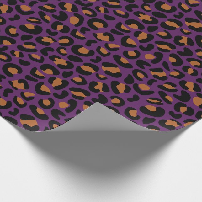 Leopard Animal Print Mother's Day Geschenke Nahtlo Geschenkpapier (Ecke)