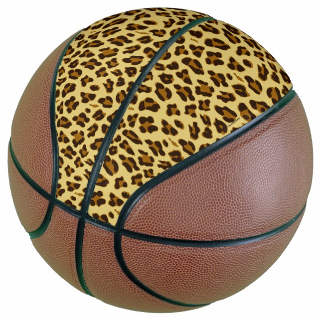 Leopard Animal Print Muster Basketball (angewinkelt)