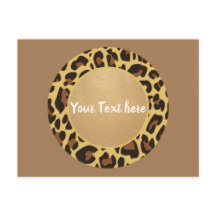 Leopard Animal Print Muster Circle Fashion Beauty