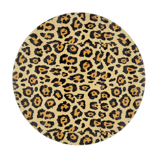 Leopard Animal Print Pattern-25560 Schneidebrett (Vorderseite)