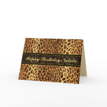 Leopard Animal Print Personalisiert