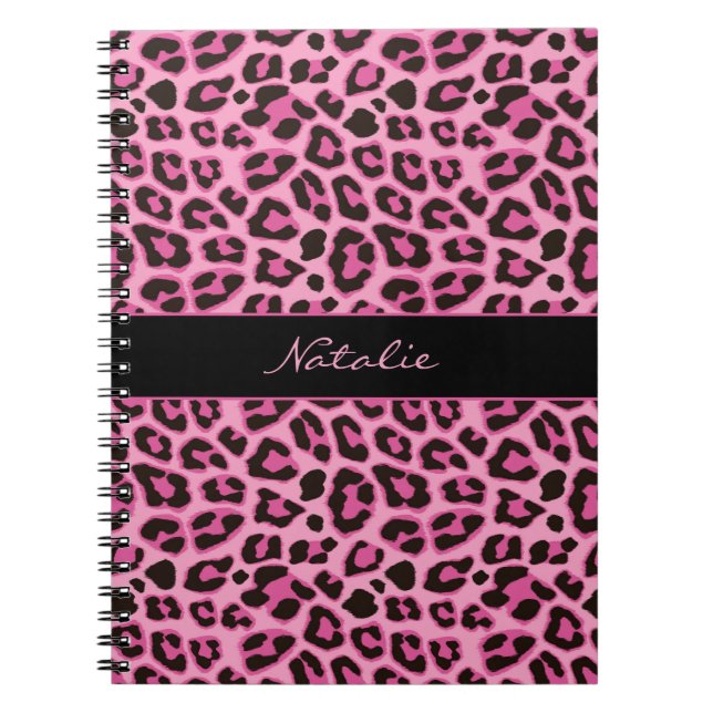 Leopard Animal Print Skin Muster Notebook Notizblock (Vorderseite)