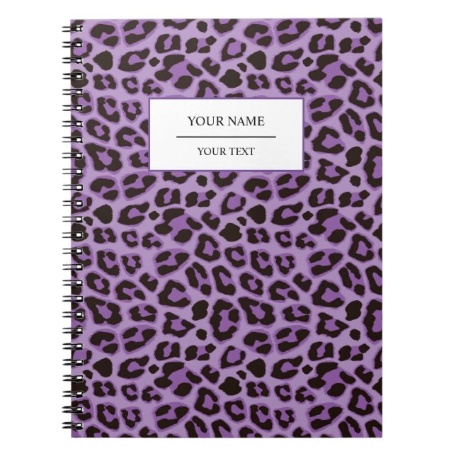 Leopard Animal Print Skin Muster Notebook Notizblock (Vorderseite)