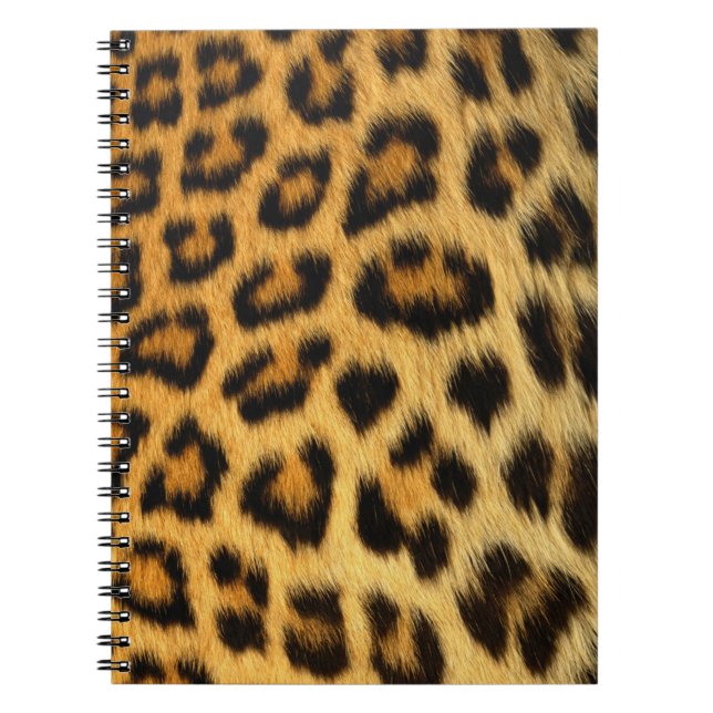 Leopard Animal Print Skin Muster Notebook Notizblock (Vorderseite)