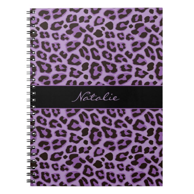 Leopard Animal Print Skin Muster Notebook Notizblock (Vorderseite)