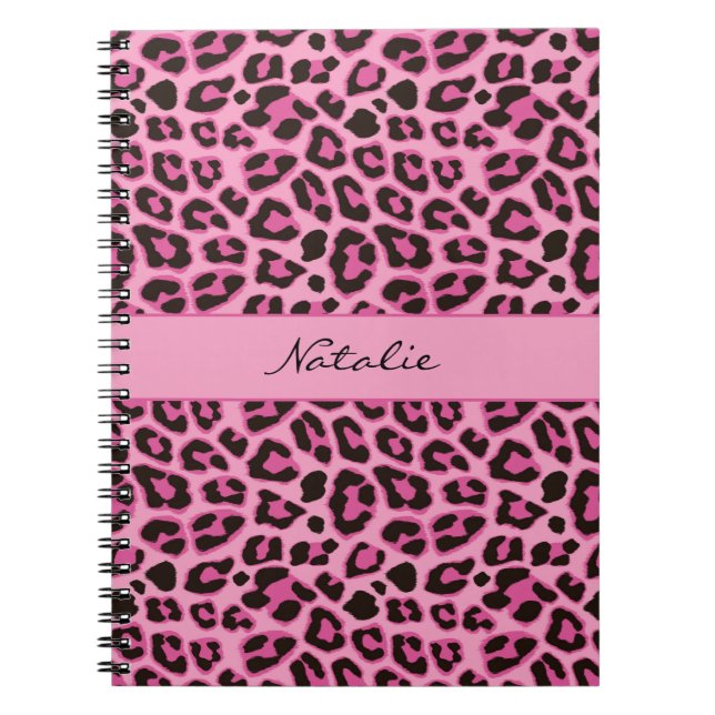 Leopard Animal Print Skin Muster Notebook Notizblock (Vorderseite)