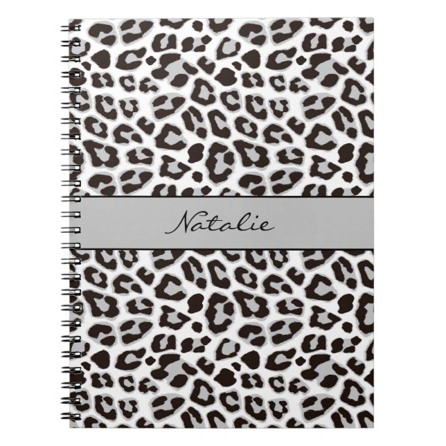 Leopard Animal Print Skin Muster Notebook Notizblock (Vorderseite)