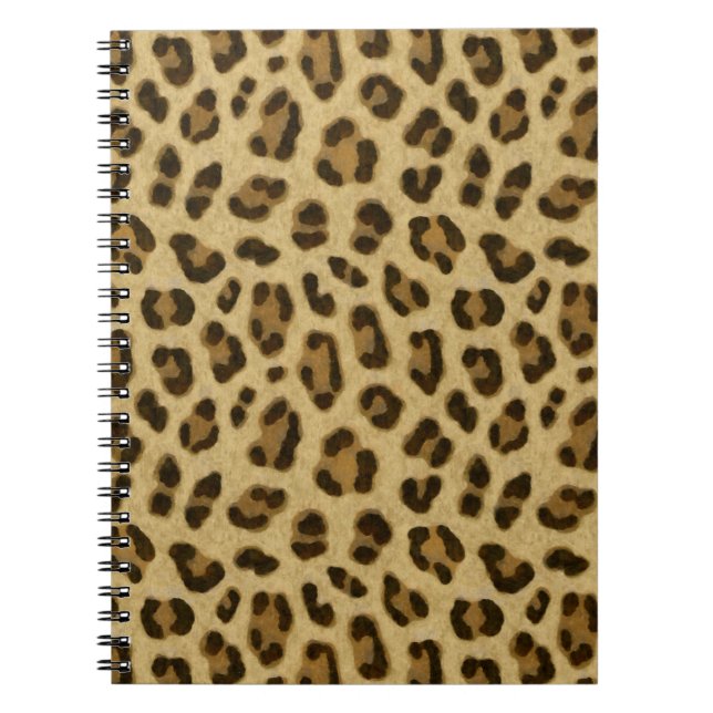 Leopard Animal Print Skin Muster Notizblock (Vorderseite)