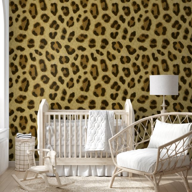 Leopard Animal Print Skin Muster Tapete (Kinder)