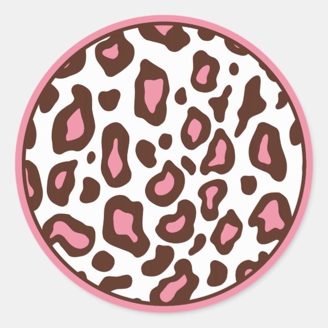 Leopard Animal Print Stickers (Vorderseite)