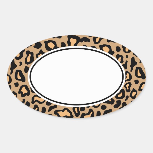 Leopard Animal Print Stickers (Vorderseite)