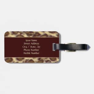 Leopard (anpassbar) gepäckanhänger