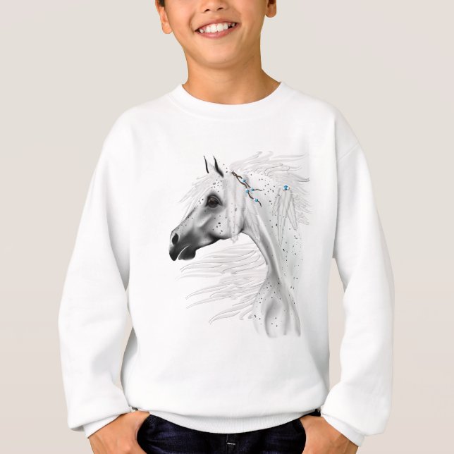 Leopard Appy and White Feathers Shirt (Vorderseite)