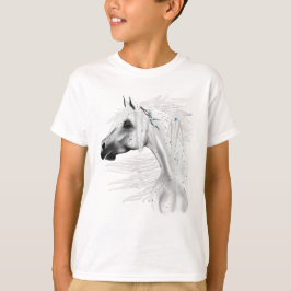 Leopard Appy and White Feathers Shirt