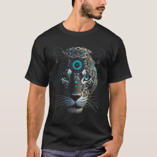 Leopard Art Fantasy Blue Eyes - Animal Leopard T-Shirt