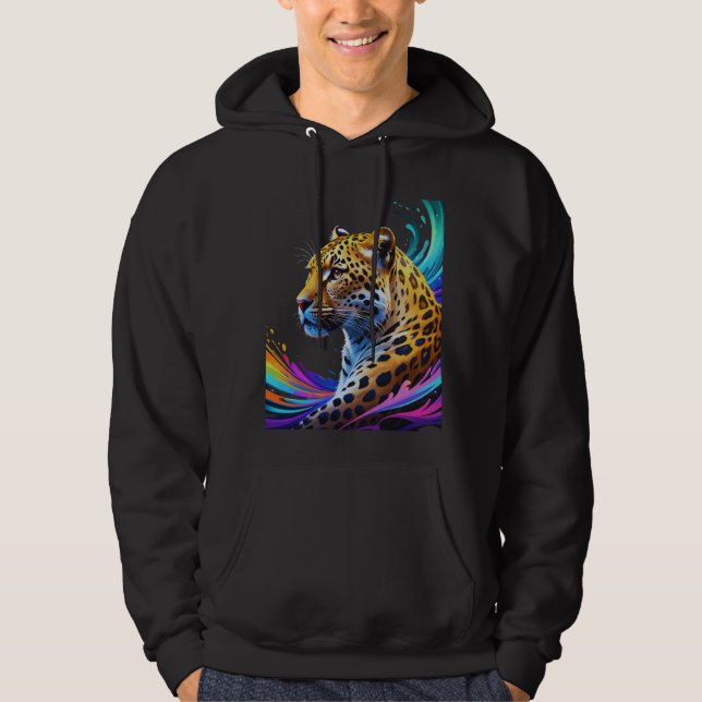 Leopard Art Hoodie (Vorderseite)
