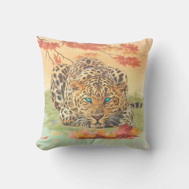 Leopard Art Kissen (Vorderseite)