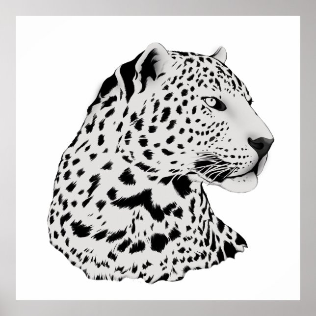 Leopard Art Print Modern Poster (Vorne)