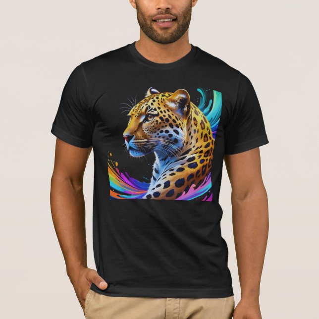 Leopard Art T-Shirt (Vorderseite)