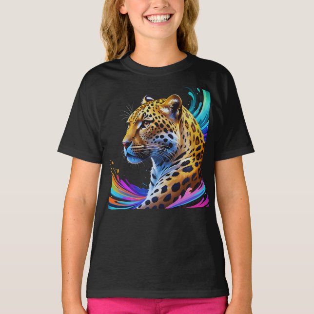 Leopard Art T-Shirt (Vorderseite)