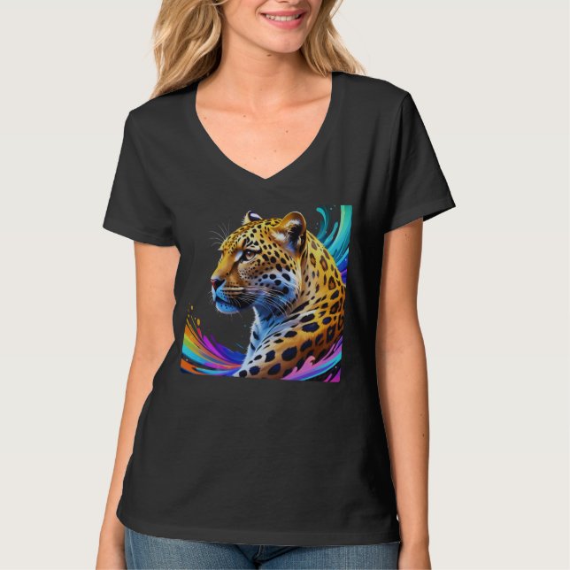 Leopard Art T-Shirt (Vorderseite)