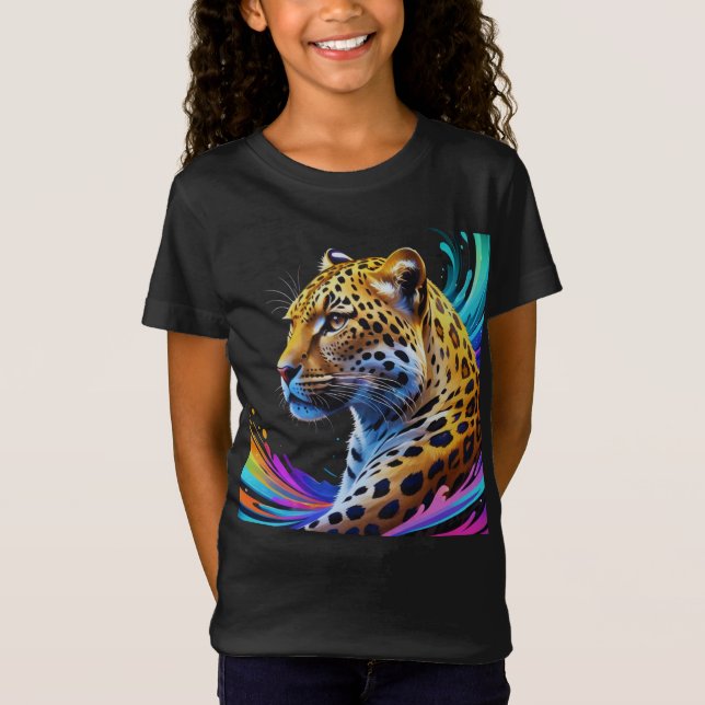 Leopard Art T-Shirt (Vorderseite)