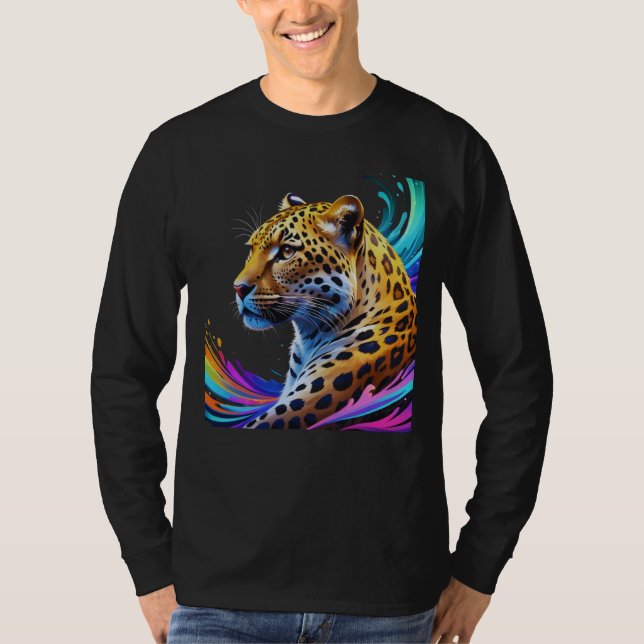 Leopard Art T-Shirt (Vorderseite)