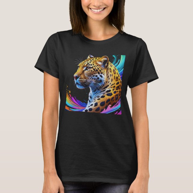 Leopard Art T-Shirt (Vorderseite)