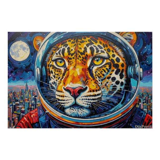 LEOPARD ASTRONAUT-ZUHAUSE IN 14 POSTER (Vorderseite)