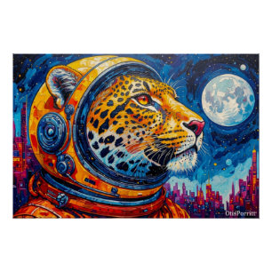 LEOPARD ASTRONAUT-ZURÜCK NACH HAUSE 13 POSTER