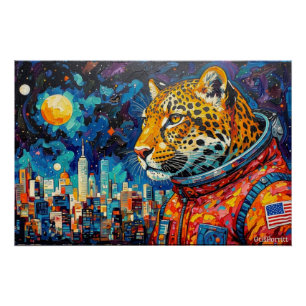 LEOPARD ASTRONAUT-ZURÜCK NACH HAUSE 3 POSTER