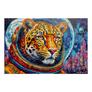 LEOPARD ASTRONAUT-ZURÜCK NACH HAUSE 6 POSTER