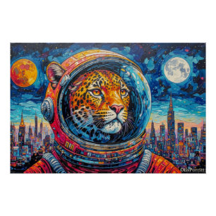 LEOPARD ASTRONAUT-ZURÜCK NACH HAUSE 7 POSTER