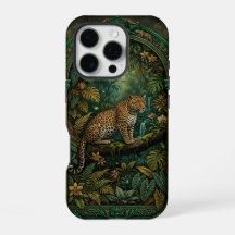 Leopard auf Ast Dschungel | iPhone 16 Pro Hülle