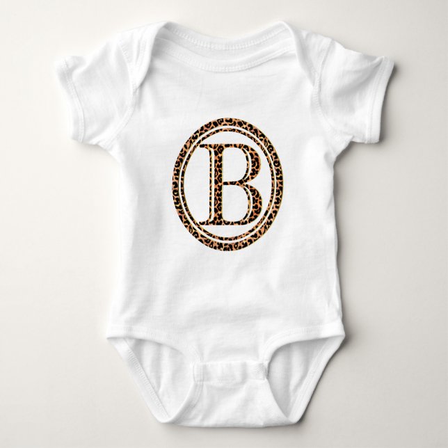 Leopard B Baby Strampler (Vorderseite)