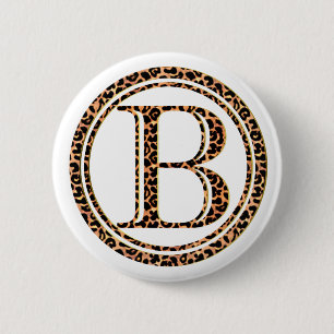 Leopard B Button