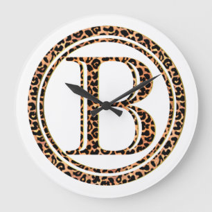 Leopard B Große Wanduhr