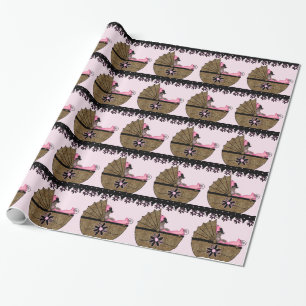 Leopard Baby Dusche Geschenkpapier